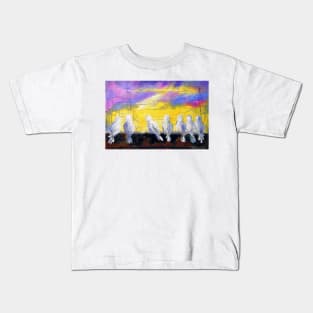 Pigeons on the roof Kids T-Shirt